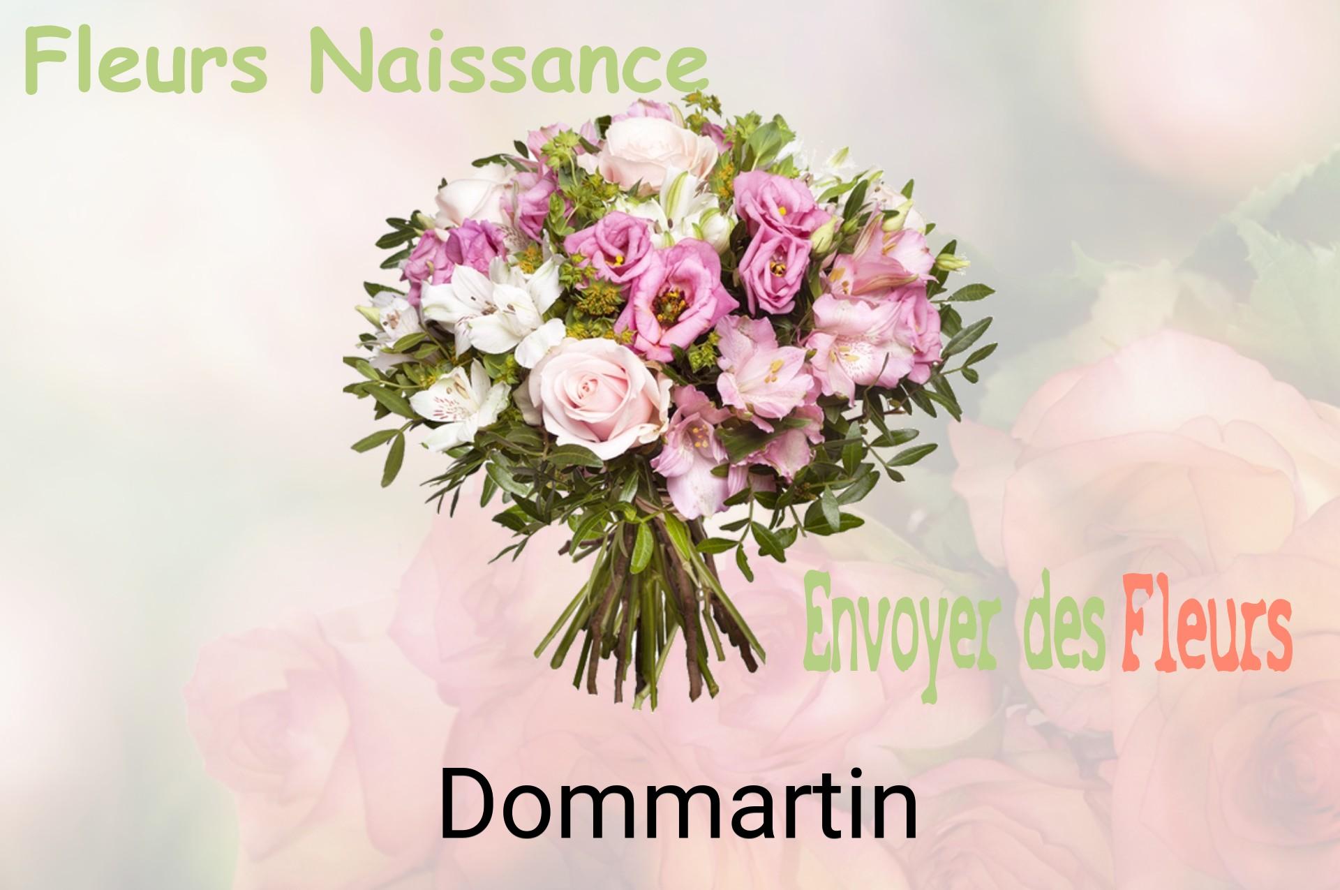 Bouquet de fleurs de naissance livré à Dommartin